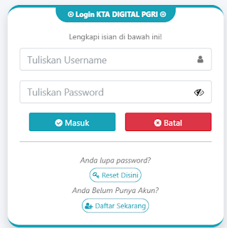 Register PGRI Serambagi Timur - Persatuan Guru Republik Indonesia Cabang Serambagi Timur